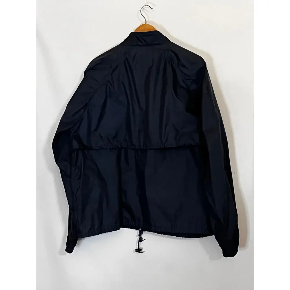 Lands' End Men's Navy Lightweight Windbreaker size L 42-44 Pre-Owned some marks